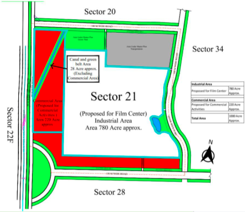 Film City on Yamuna Expresway near Jewar Airport